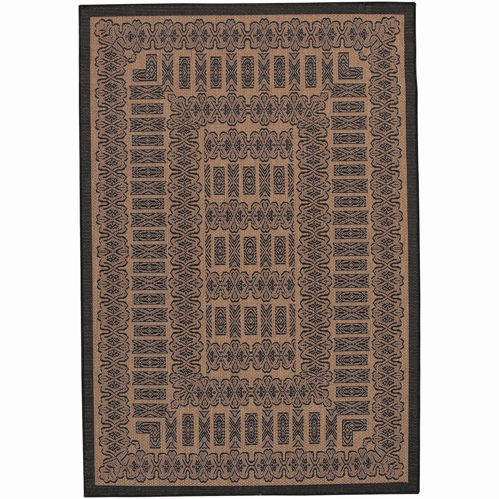 Couristan Recife Tamworth Cocoa Black Area Rug Com