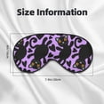 thumbnail image 5 of Cauagu Cartoon Black Cats Print Sleep Eye Mask, Blindfold Eye Sleep Shade Cover with Elastic Strap/Headband Eye Cover Eyeshade for Night Sleeping/Travel Nap, 5 of 7