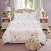 Kidz Mix Dancing Ballerina Bed in a Bag with Reversible Comforter
