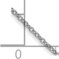 thumbnail image 2 of 14K White Gold Wg 1mm Round Open Link Cable Chain (22 X 1) pen74-22, 2 of 5