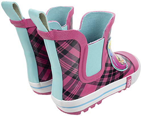 L.O.L Girls Rain Boots,Mid Height Slip On Boots,Toddler size 9 to Kids size 2 Surprise 