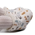 thumbnail image 4 of ER 2 pares aleatorios, adecuados para niños de 12 a 18 meses, botas de algodón, zapatos de algodón de Cachemira, zapatos gruesos y cálidos para bebés, zapatos antideslizantes Rojo Verde, 4 of 5