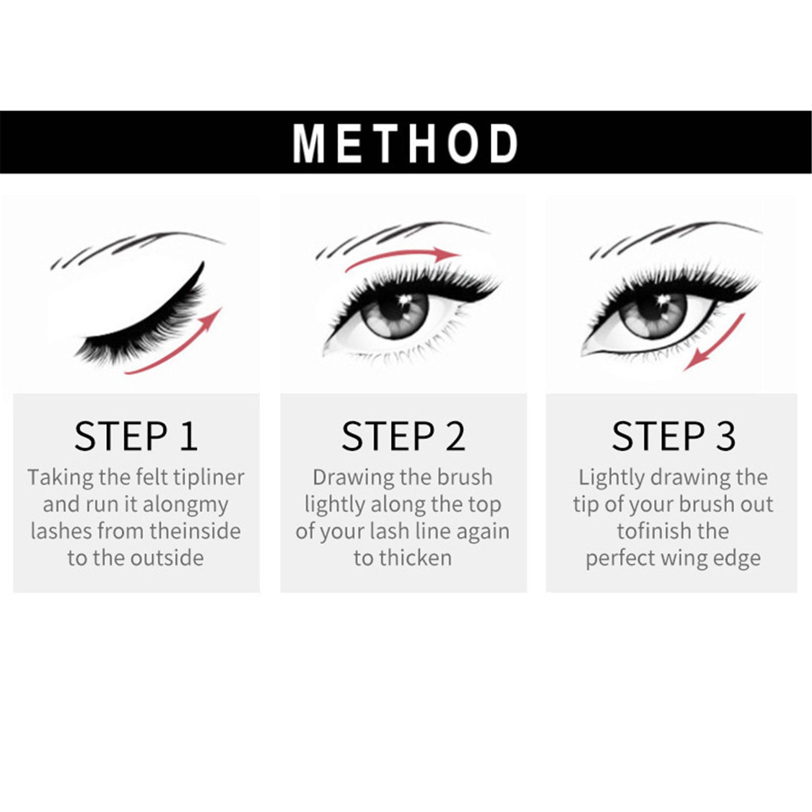 Lady Make up Beauty Highlighter Dry plus Liner Top Wipes Brow Power Zse18 Make Markers Liner Two Faced Woman Winged Liner Sticker Makeup Highlighter Pencil Sweat Roller Smooth