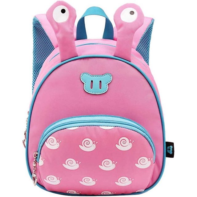 Lindo bolso escolar para bebé de jardín de infantes con caracol rosa