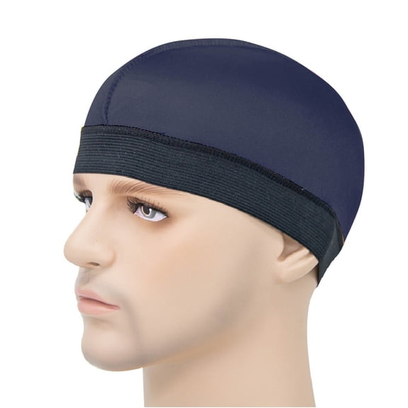 Kalauyu Stretch HeadWrap for Men Durag Sleep Cap with Elastic Band One Size Fits Most