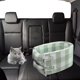 thumbnail image 4 of Cojín anti-sucio del del coche del perro del asiento de coche del Grid grande verde Sunnimix Asiento del coche de la perrera, 4 of 8