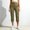 Green, variant on Womens Capri Pants Lightweight Loose Straight Multi‑Pocket Cropped Hiking Pants Beige
