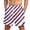 Dark Blue, variant on Men's 250 Anniversary USA Beach Shorts Loose Fit Drawstring Summer Vacation 250th Anniversary Shorts with Pockets