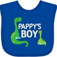 thumbnail image 3 of Inktastic Pappys Boy Grandson Dinosaur Boys Baby Bib, 3 of 4