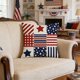 thumbnail image 4 of Independence Day Pillow Covers Striped Print Seat Cushions For Indoor Holiday Decor, 4 of 6