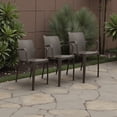 thumbnail image 4 of Ilios Innova | Set de 4 Sillas Solei Gris de Polipropileno con Fibra de Vidrio, Sillas para Comedor, Jardín o Restaurante, Diseño Moderno con Apoyabrazos, Resistentes a la Intemperie y Apilables, 4 of 9