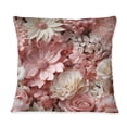 thumbnail image 3 of Designart "Blush Lace Whispering Blooms I" Floral Printed Throw Pillow, 3 of 5