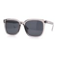 thumbnail image 5 of Polarized Gentlemanly Classy Rectangle Horn Rim Plastic Fashion Sunglasses Slate - Black, 5 of 7
