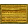 thumbnail image 1 of Ahgly Company Indoor Rectangle Oriental Yellow Modern Area Rugs, 2' x 3', 1 of 4