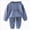 B130--Dark Blue, variant on Winter Casual Printed Set Long Home Wear Long Sleeve Sweatshirts And Pants 2Pcs Sets 8-9 Years Boy Girl Beige Fall Winter Tops Pants Pajamas & Dailywear Set
