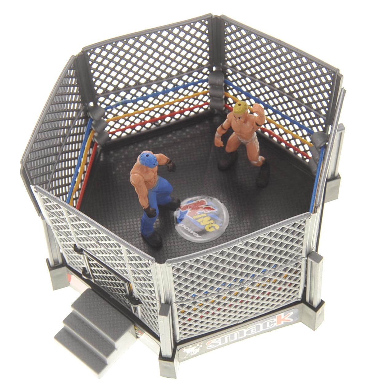 GiddyUp! Buck's Smack, Wrestling Stage Ring With 12 Figures