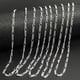 thumbnail image 5 of 5PCS 16-30inch Silver Plated Link Chain With Stamp Necklace With Lobster Clasps For Jewelry Making, 5 of 5