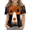 thumbnail image 6 of Halloween Shirts for Kids Pumpkin Ghost Tshirt Halloween Clothes 2-13 Years, 6 of 6