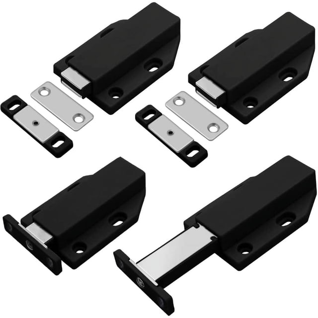 4 Pieces Push Open Closet Magnet Closet Door For Cabinet Drawer Magnetic Locking System Door Push Lock