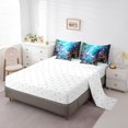 thumbnail image 3 of Erosebridal Cute Axolotl Comforter Set Twin 7 Pcs Kawaii Ocean Sealife Fish Anchor Decor Salamander Bedding Set Reptile Animal Bed in a Bag with Comforter,Sheets, 3 of 5