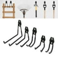 thumbnail image 4 of Garage Storage Double Hooks, Antiscratch Wall Mount Storage Hanger Antislip  For Chairs Bikes Power Tools Black, 4 of 8
