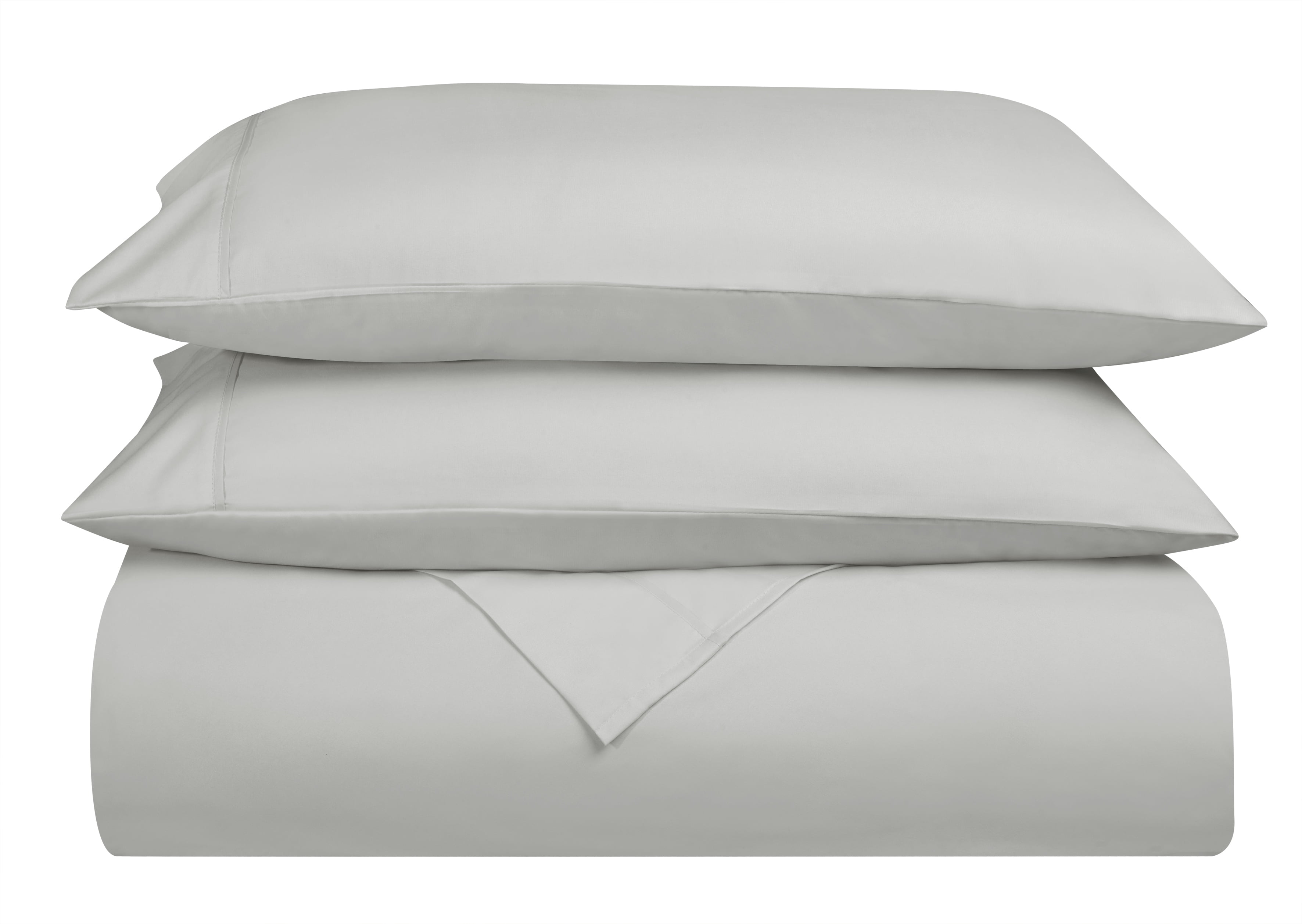 Swift Home Basic Ensemble de draps 4 pièces format lit double, ultra doux, poches profondes, entretien facile, ensemble de literie, gris pâle