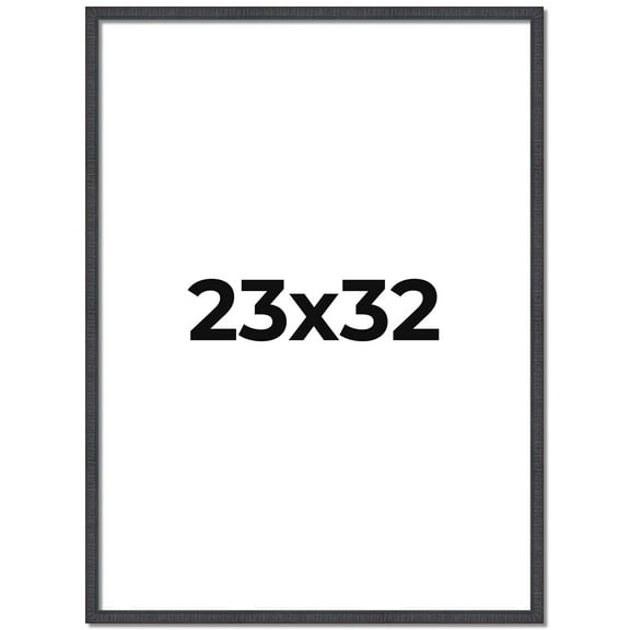 23x32 Rustic Brown Real Wood Picture Frame Width 0.75 inches | Interior Frame Depth 0.5 inches |