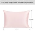 thumbnail image 2 of 2-Pack 22 Momme Mulberry Silk Washable Pillowcases, Standard, Pink, 2 of 8