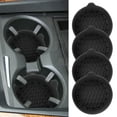 thumbnail image 4 of NUAHRHY 4pcs Silicone Cup Coasters Auto Cup Holders Universal Car Waterproof Non-Slip Sift-Proof Spill Holder Car Interior Accessories (Black), 4 of 12