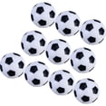 thumbnail image 1 of UPGRATOR 10Pcs Small Footballs Plastic Table Soccer Replacement Balls for Indoor Playtime 32mm Diameter, 1 of 8
