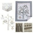 thumbnail image 7 of Levtex Baby - Night Owl Crib Bed Set - Baby Nursery Set - Grey, Tan and Cream - Owls in a Tree - 5 Piece Set Includes Quilt, Fitted Sheet, Diaper Stacker, Wall Decal & Crib Skirt/Dust Ruffle, 7 of 7