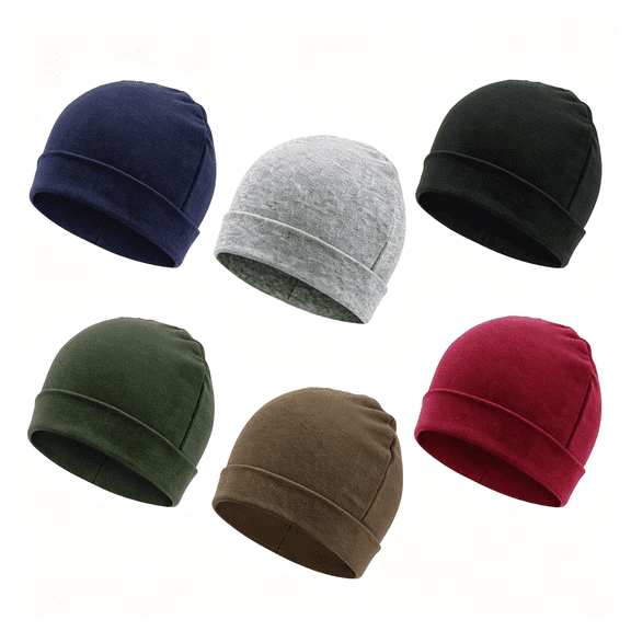 OQRKI 6 Pack Baby Beanie Hats for Unisex Infant Toddler Cotton Beanie Newborn Hats for Boys Newborn Hospital Hat for Boys Girls 0-6 Months