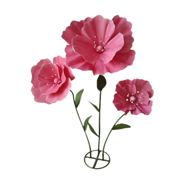 Flores gigantes para decoración de bodas, guirnaldas florales artificiales enormes y decorativas para fiestas de cumpleaños, ceremonias y decoración