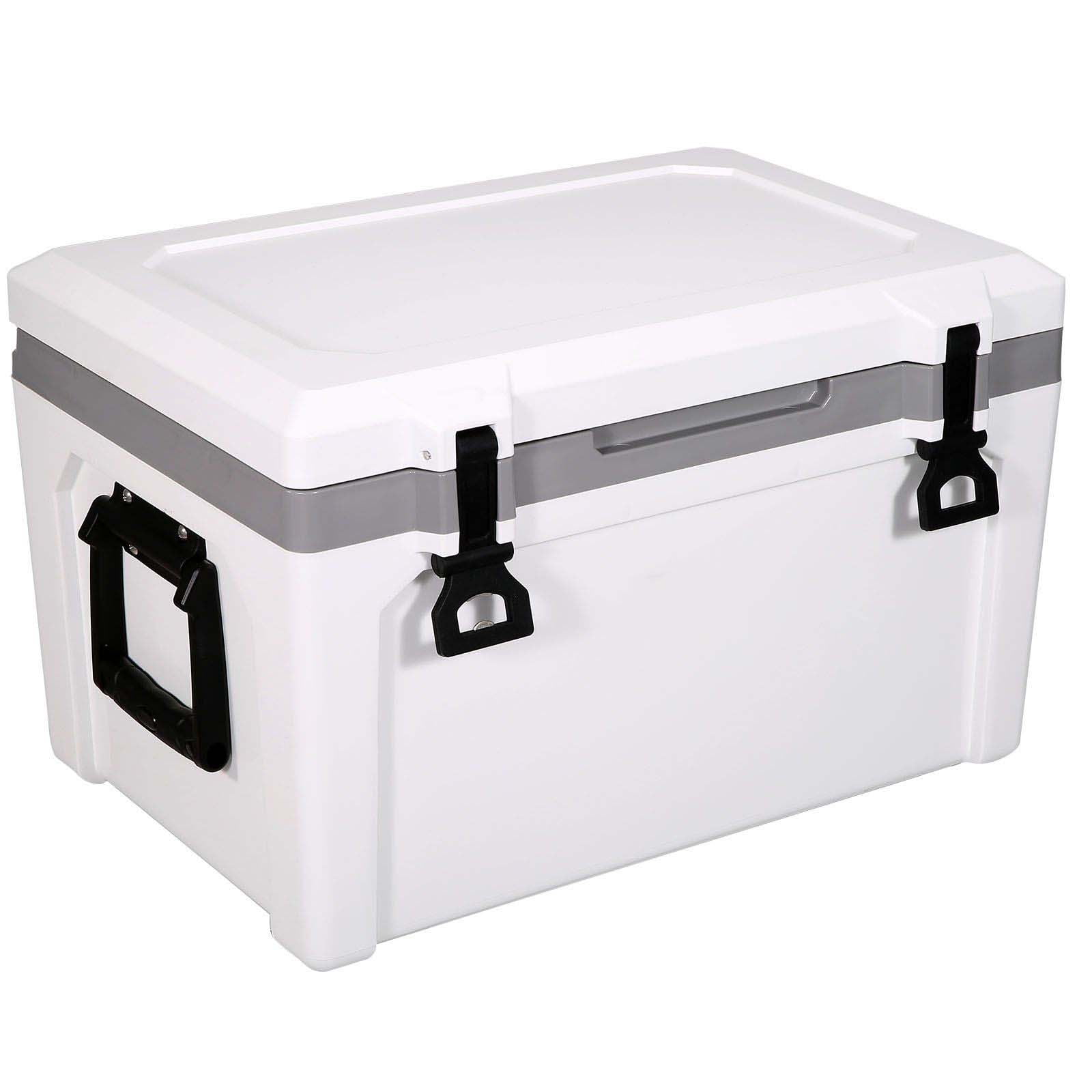 52 Qt Insulated Cooler, Portable Ice Chest - 6 Day Ice Retention