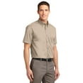 thumbnail image 4 of Port Authority S508 Mens Short Sleeve Easy Care Shirt, Stone - 6XL, 4 of 6