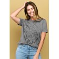 thumbnail image 2 of Treat People With Kindness Women's Fashion Relaxed T-Shirt Tee Heather Gray Medium, 2 of 3