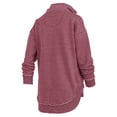 thumbnail image 3 of Women's Pressbox Garnet Florida State Seminoles Northfork Sojourn Poncho Quarter-Zip Sweatshirt, 3 of 3