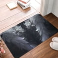 thumbnail image 4 of Honeii Elegant Feathered Floral Wings Pattern Door Mat, Welcome Door Mats Outdoor Indoor, Stain and Fade Resistant, Non-Slip Entry Matfor Bedroom, Bathroom, Kitchen, 4 of 7
