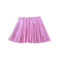 thumbnail image 3 of YiZYiF Girls Shiny Metallic A-line Skirt Pleated Jazz Dance Skort, 3 of 7