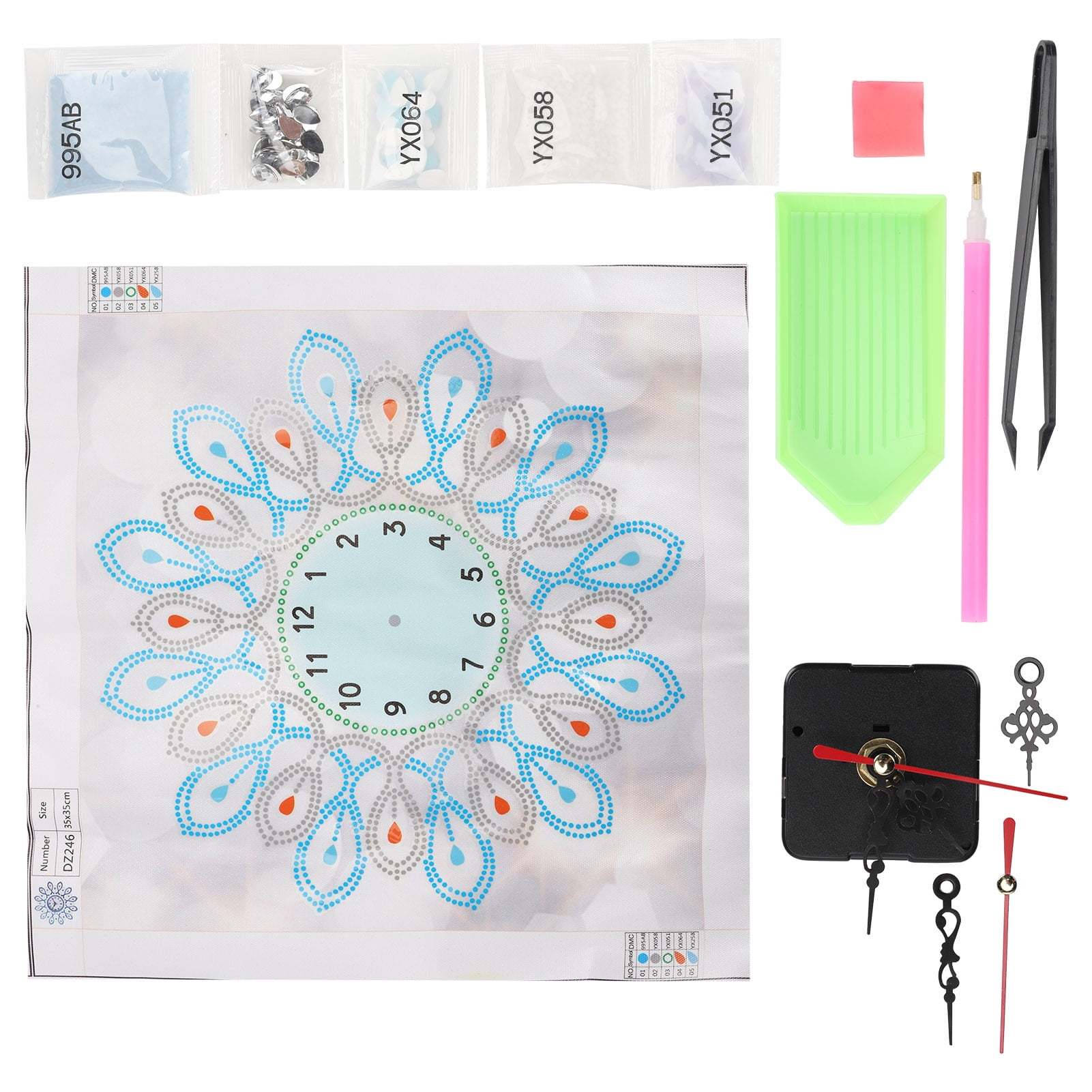 Painting Clock, High Definition Painting Clock Kit, Visual Effect Soft