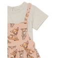 thumbnail image 3 of Bambi Baby Girls Romper Set, 3-Piece, Sizes 0/3M-24M, 3 of 4