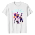 thumbnail image 1 of Pop cazadora para niña Demon Hunters Round-Neck Printed Anime Trio Poster T Shirt （White）, 1 of 3