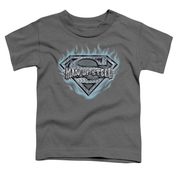 Superman - Man Of Steel Shield - Toddler Short Sleeve Shirt - 4T