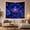 Crystal Lotus Glow, variant on Tree of Life Under a Starry Galaxy and Nebulae, Mystical Fantasy for Space Lovers, Cosmic Wall Art Decor, Housewarming Gift Tapestry Wall Hanging for Bedroom and Living Room