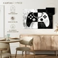 thumbnail image 5 of Elephant Stock Grunge Game Controller Wall Art - Horizontal Canvas Wall Art - Living Room Wall Decor - Hobbies And Lifestyle Canvas - Black And White Decor - 12" x 8", 5 of 8