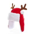 thumbnail image 2 of Kurt S Adler 4965018 7 in. Plush Red Kids Christmas Hat with Antlers, 2 of 4