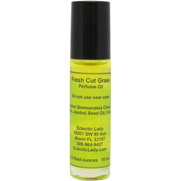 Fresh Cut Grass Perfume Oil, 0.3 Oz Portable Roll-On Fragrance