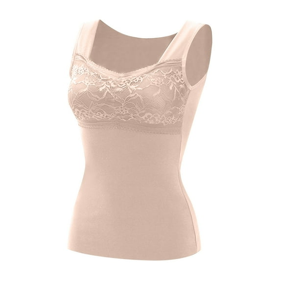 Augper Shapewear Camisoles With Built in Bra Tummy Control Compression Tank Tops for Women Body Shaper Padded Tanks