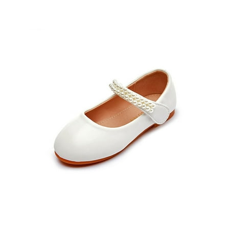 

Daeful Girl s Breathable Casual Low Top Mary Jane Wedding Lightweight Flat Dress Shoes Comfort Flats