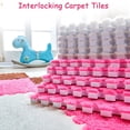thumbnail image 4 of Wine Red Foam Floor Mats for Kids & Babies EVA Foam Interlocking Tiles for Gym, Nursery, Playroom, 4 of 6